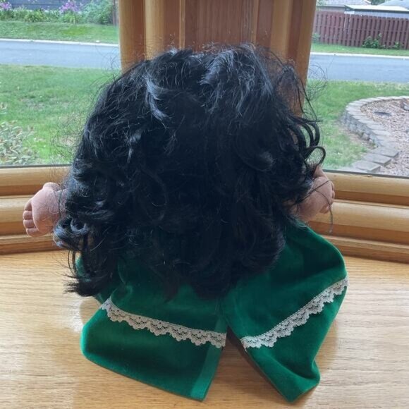 Mattel’s First Edition CPK 13" Doll Baby Green Dress Cabbage Patch Kids - Picture 7 of 13